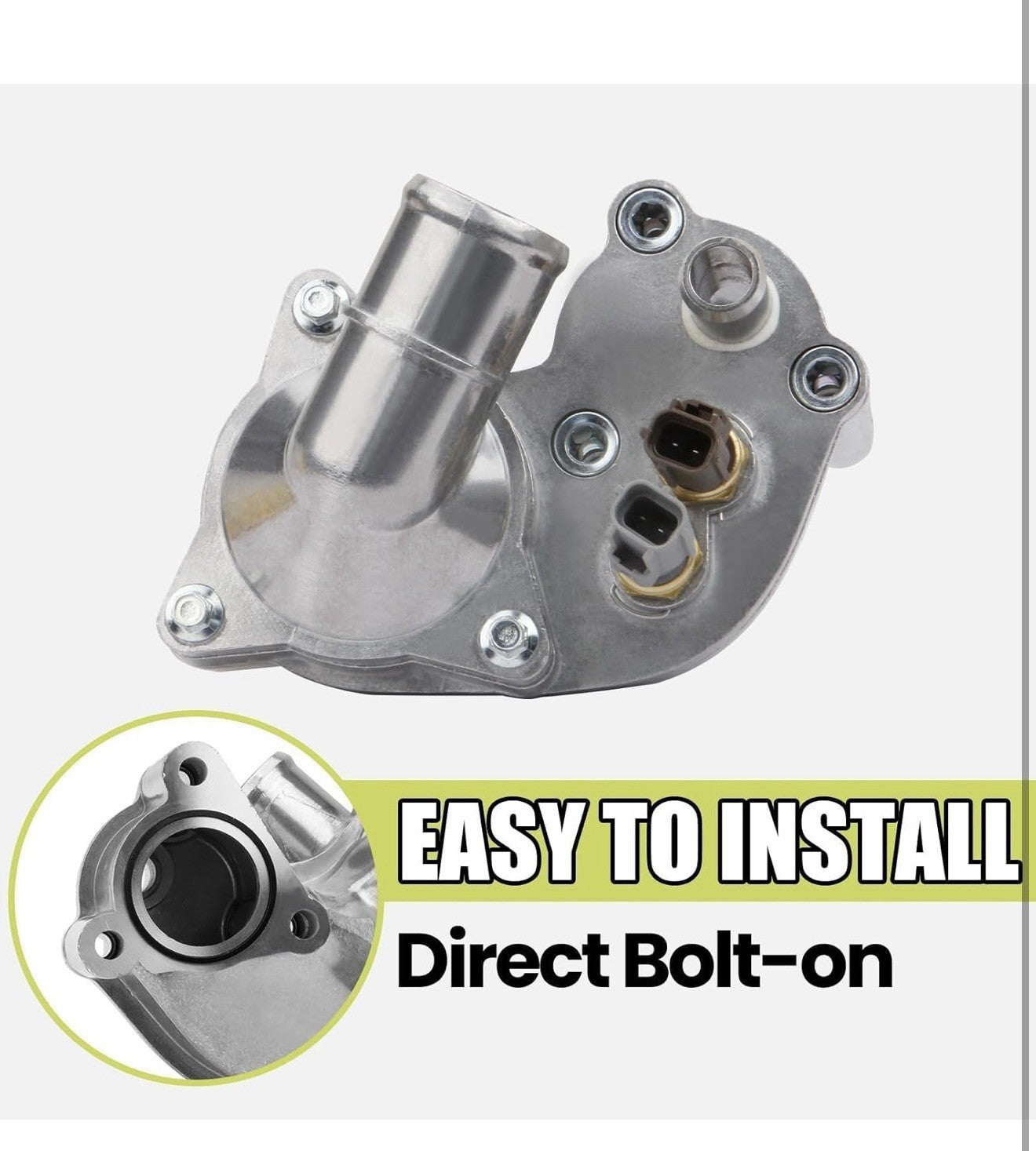 Upgraded Aluminum Thermostat Housing Assembly Compatible with 2001-2005 Ford ...2