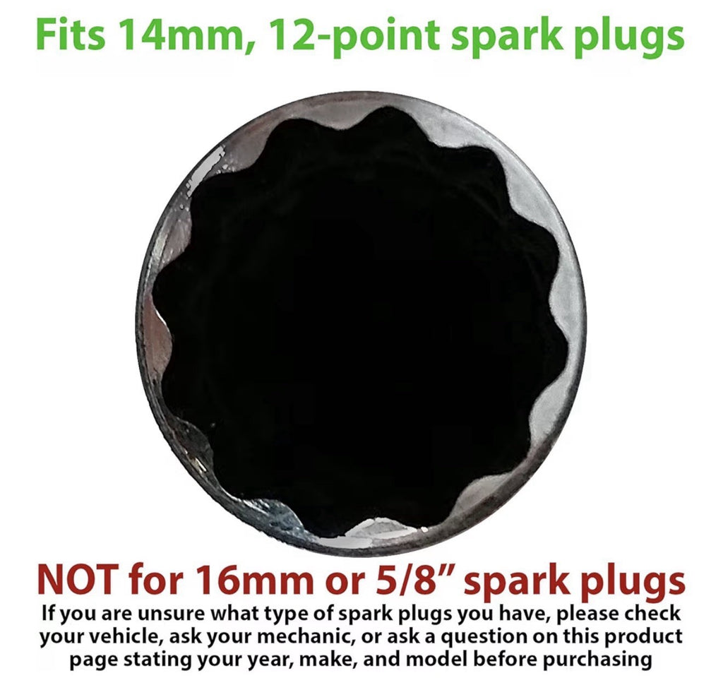 ATLIN 14mm Spark Plug Socket - Thin Wall Spark Plug Socket - Compatible with BMW3