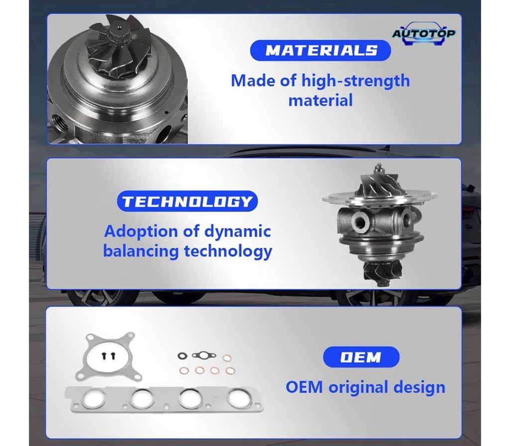 06J145722B IHI Turbo Turbocharger For Audi A3 Q3 VW Beetle Passat 2.0L 2008-20163