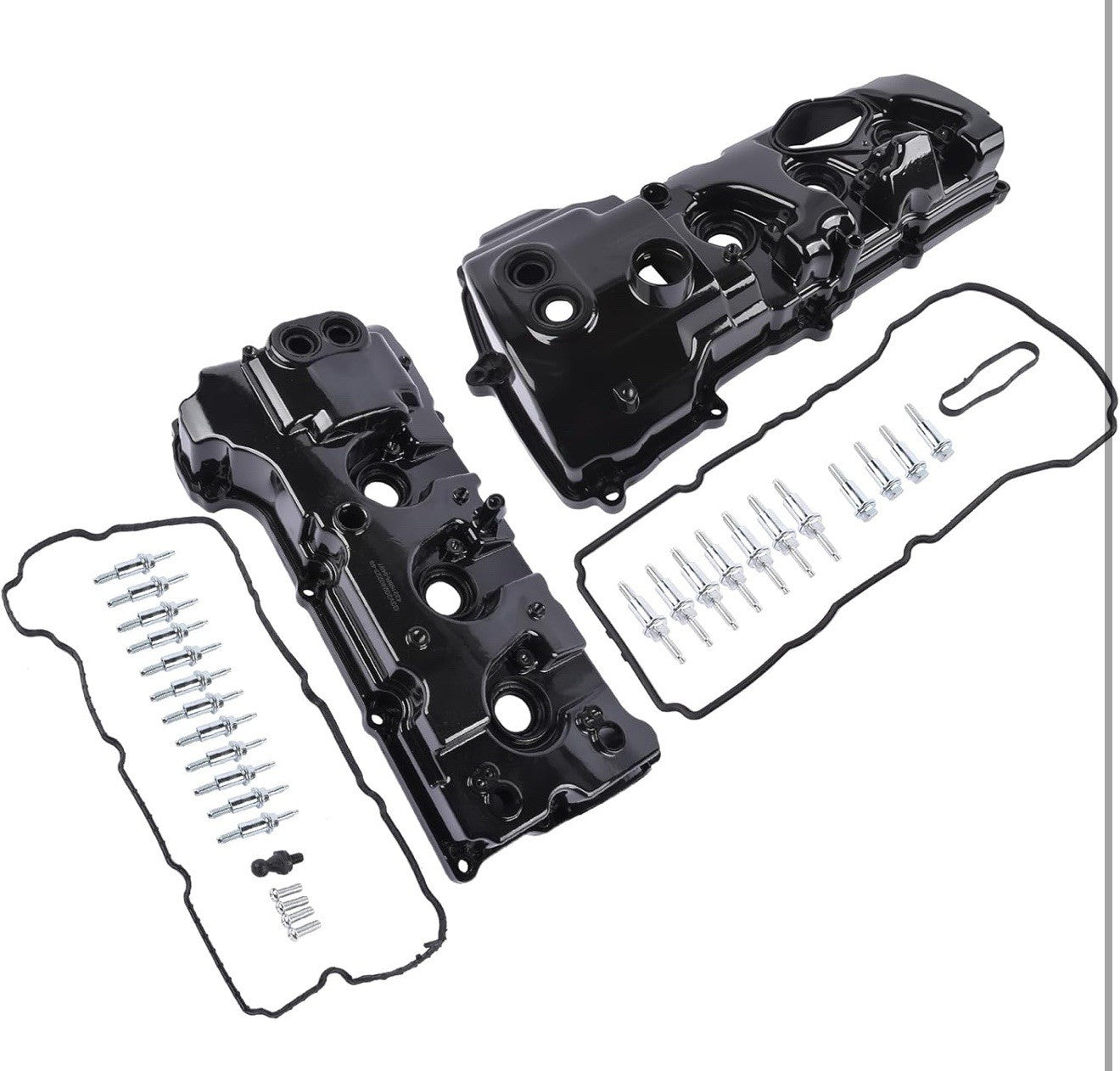 NEW 2PCS Left & Right Aluminum Engine Valve Cover w/ Gasket for 2015-2022 Ford T5