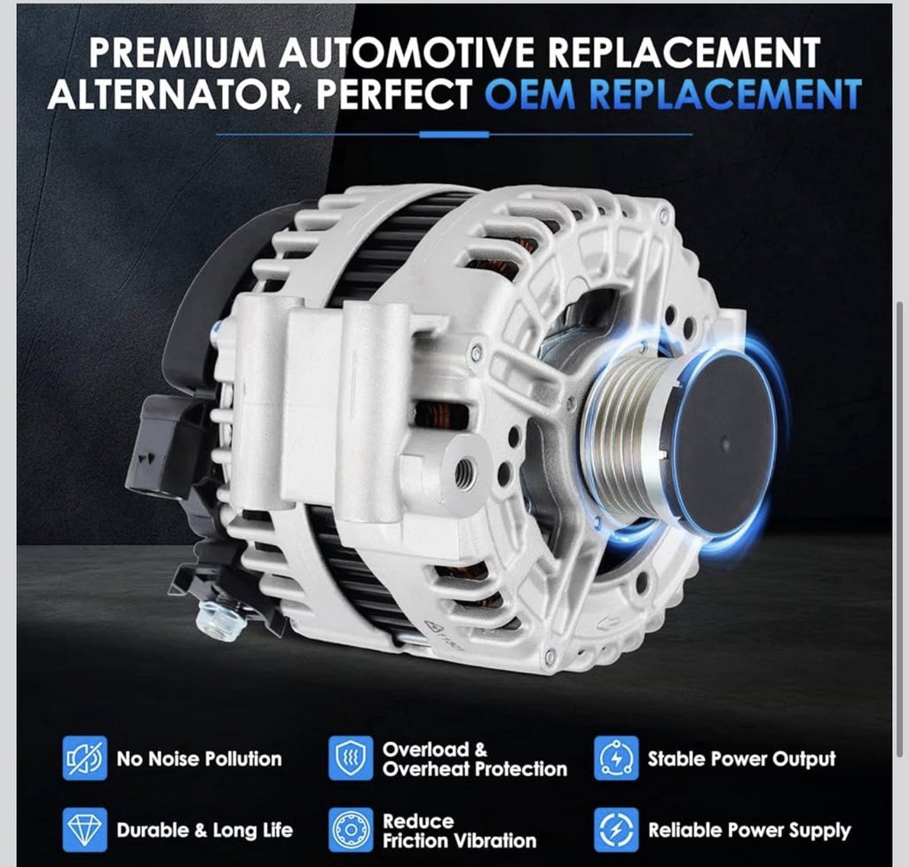 Alternator Compatible with 2008-2013 128i 07-09 323i 07-13 328i 2009-2013L63.0NA4