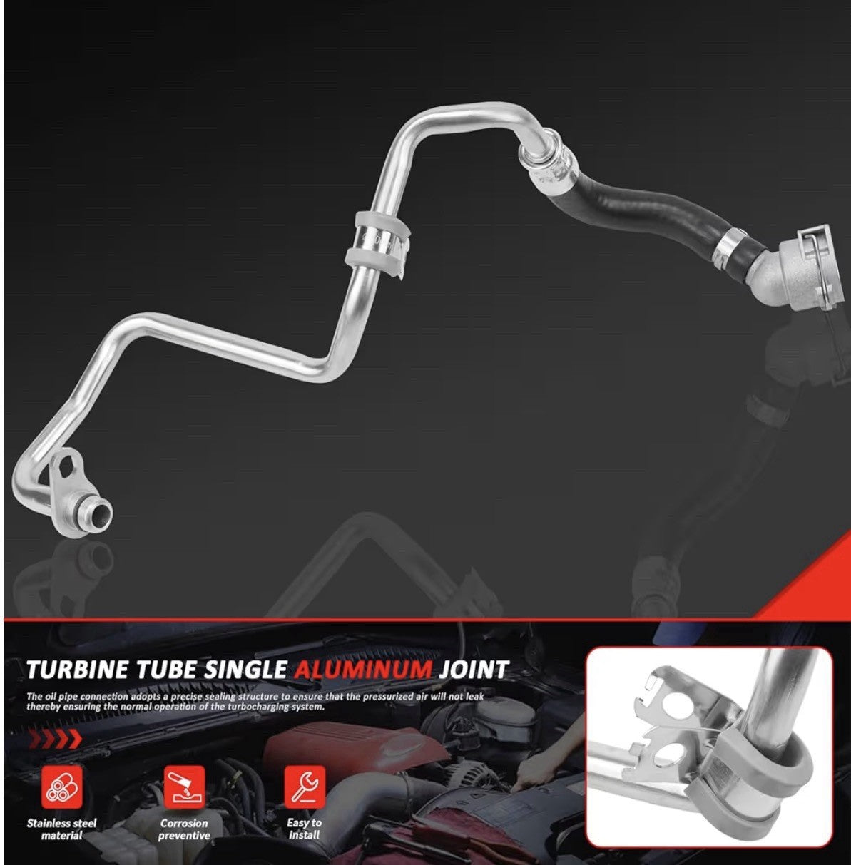 Coolant Return Line For BMW G30 X3 X4 120i 320i 330i 420i 520i Turbo 115376432261