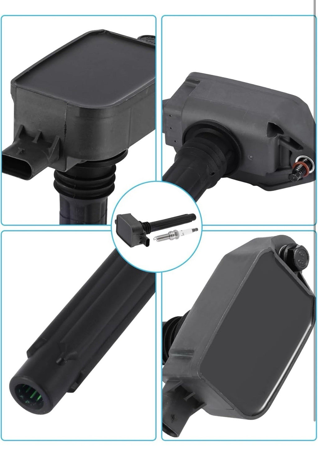 Ignition Coil & Double Iridium Spark Plug for Chrysler Dodge Jeep Ram1