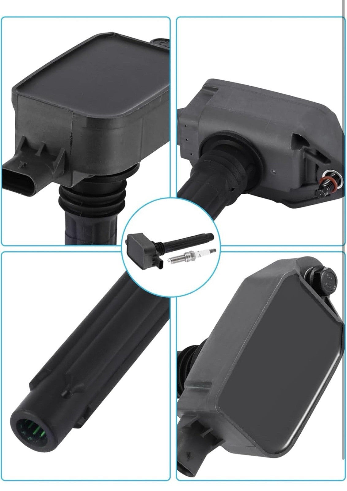 Ignition Coil & Double Iridium Spark Plug for Chrysler Dodge Jeep Ram1