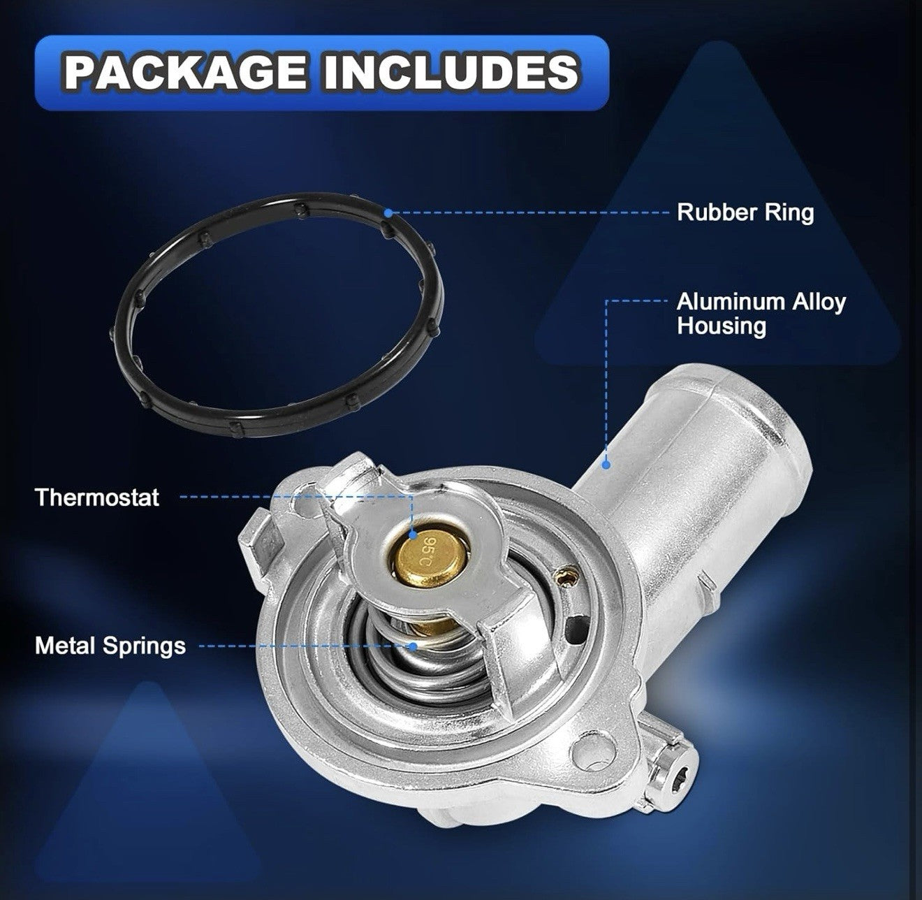 Upgrade Aluminium Thermostat Housing Compatible with Dodge Jeep 3.6 3.6L - 2011-2