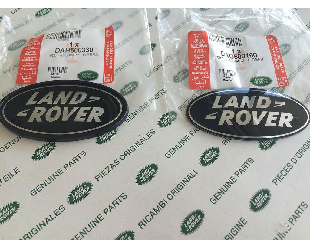 Genuine Land Rover Black Oval Front Grille Badge Emblem Range Rover Set of 22