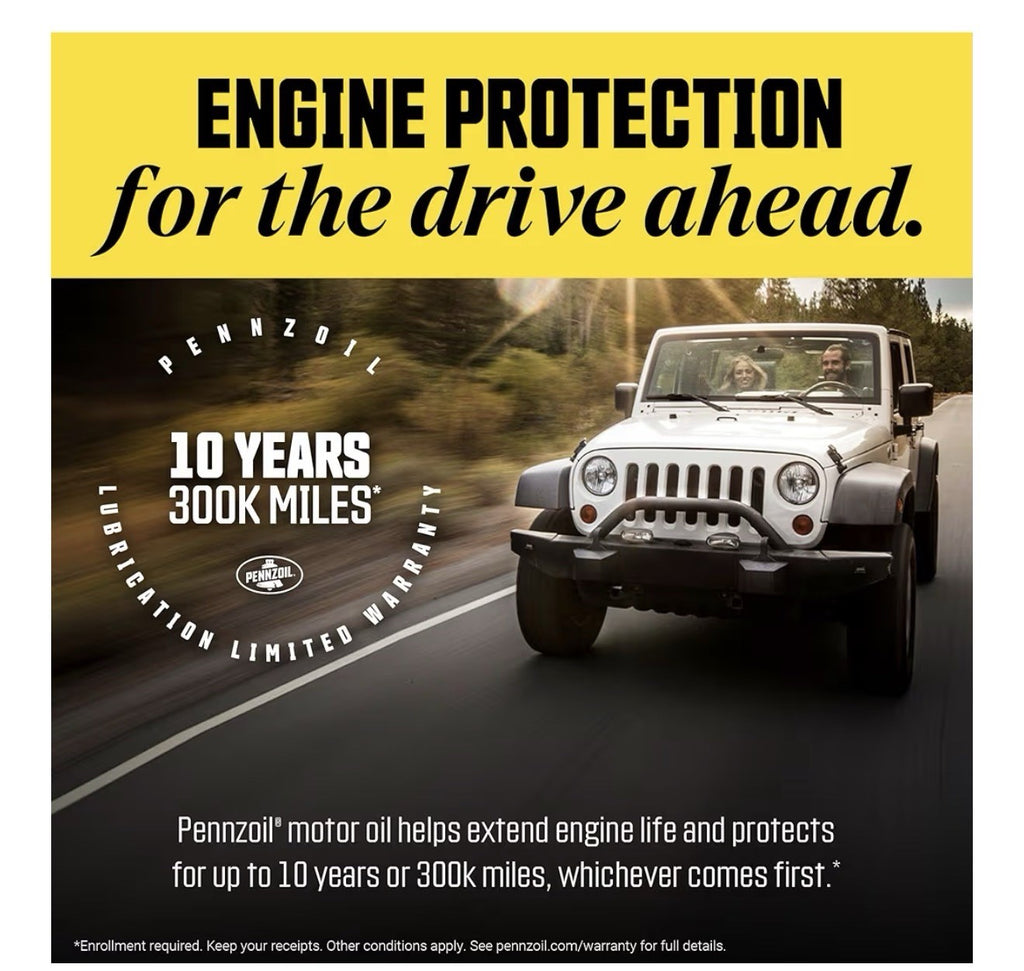 Pennzoil High Mileage 5W-30 Motor Oil, 1 Quart (6 Pack)3