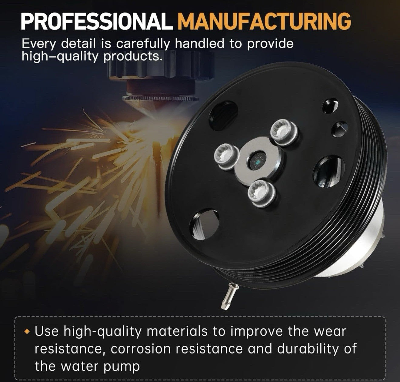 Water Pump  New For  PORSCHE  Cayenne VW Touareg. 3.6--3.0 V63