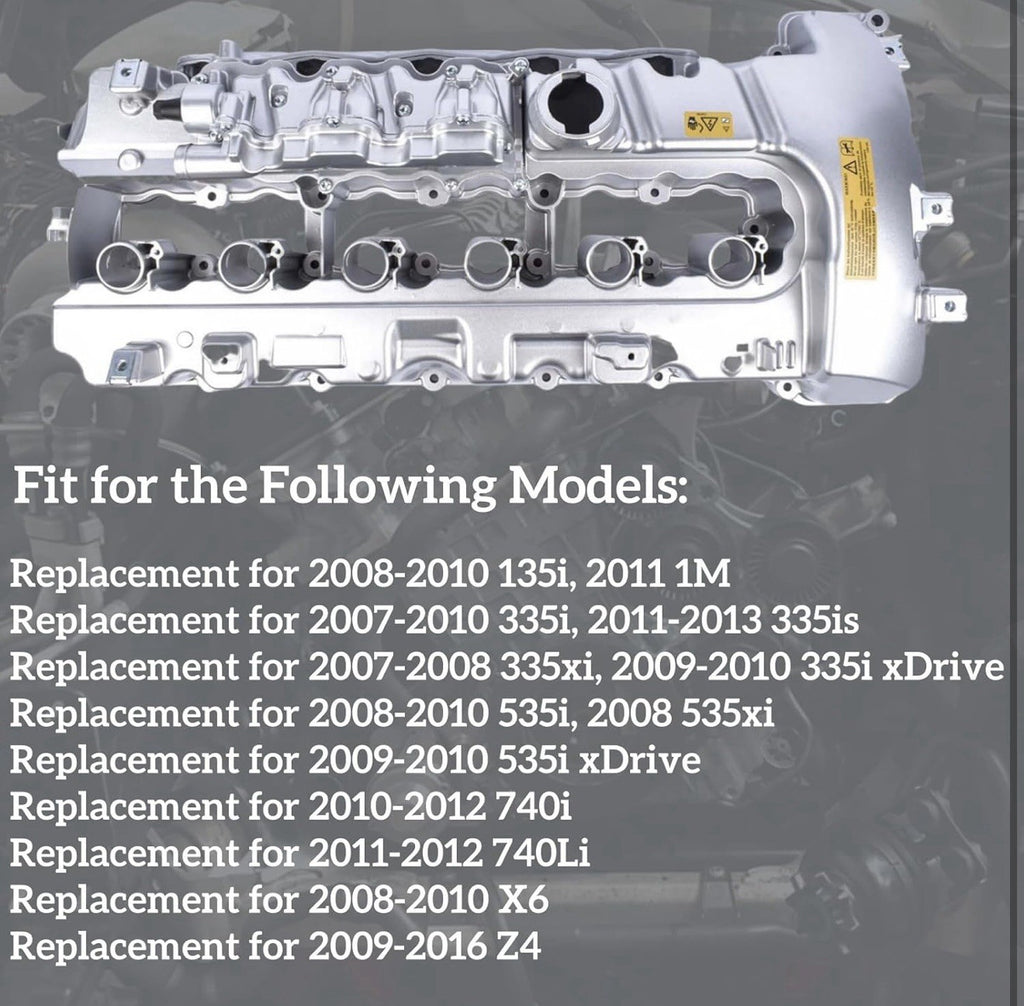 Aluminum Valve Cover 11127565286 11127565284 for BMW 335i xDrive 535xi 740i X6 Z3