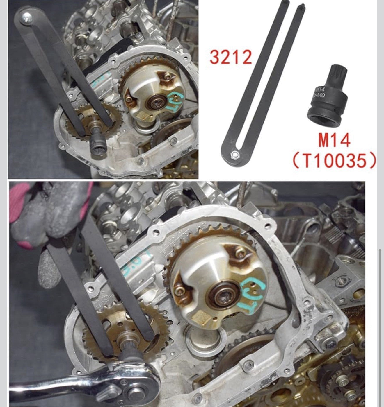 Engine Camshaft Locking Timing Tool Kit, Compatible with VW Audi 2.0 2.4 2.5 ...4