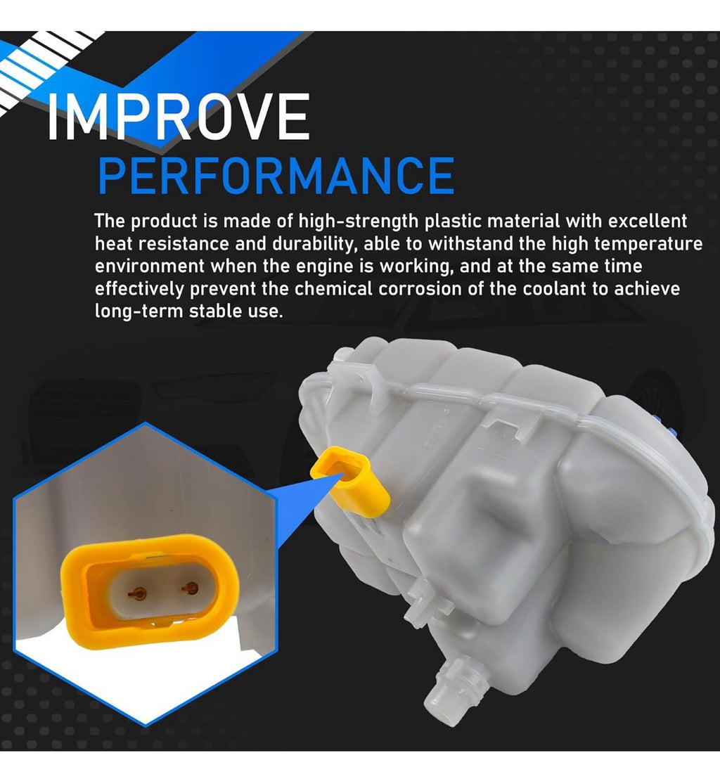 4G0121403G Engine Coolant Reservoir Tank with Sensor & Cap Compatible with 4