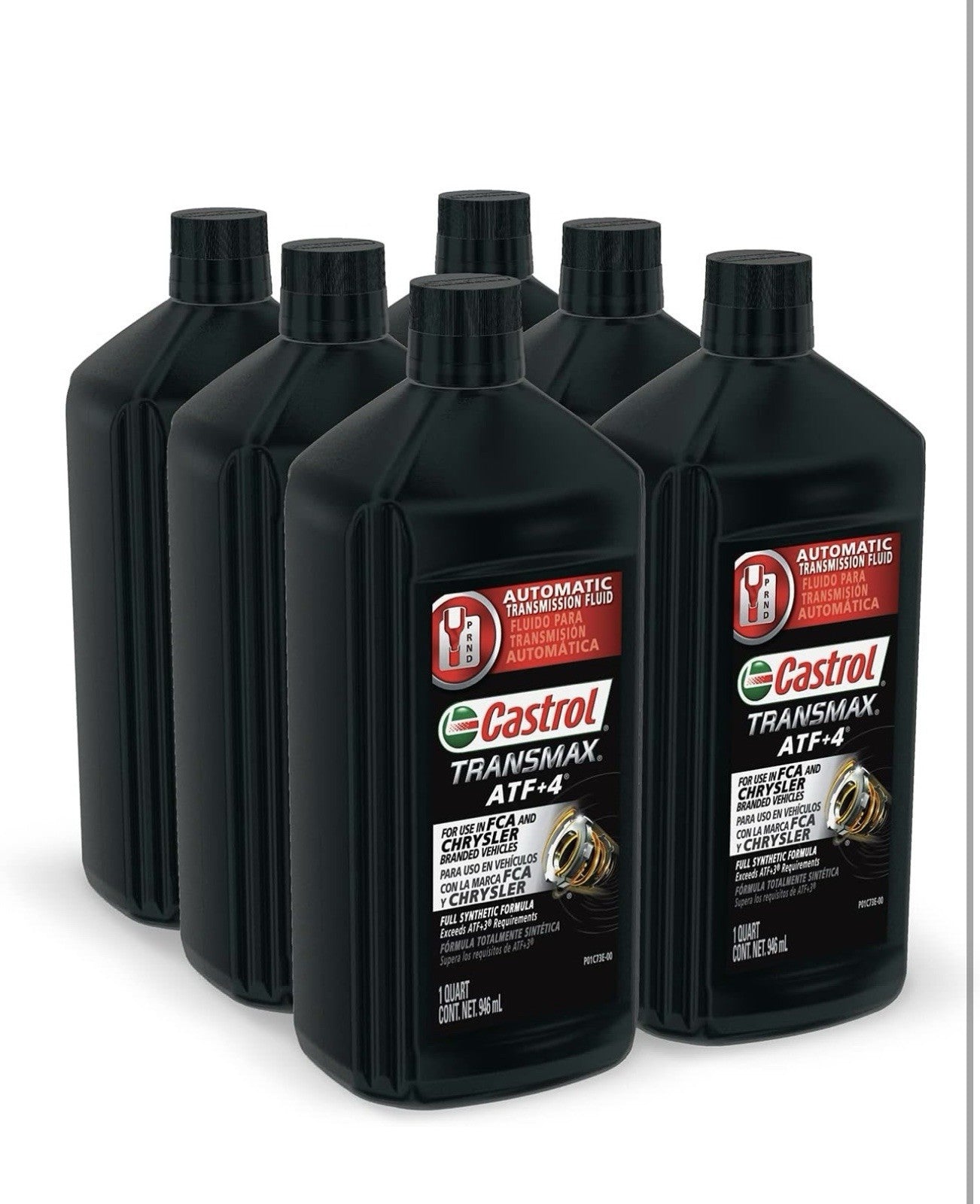 Castrol Transmax ATF+4 Automatic Transmission Fluid, 1 Quart, Pack of 6, New1
