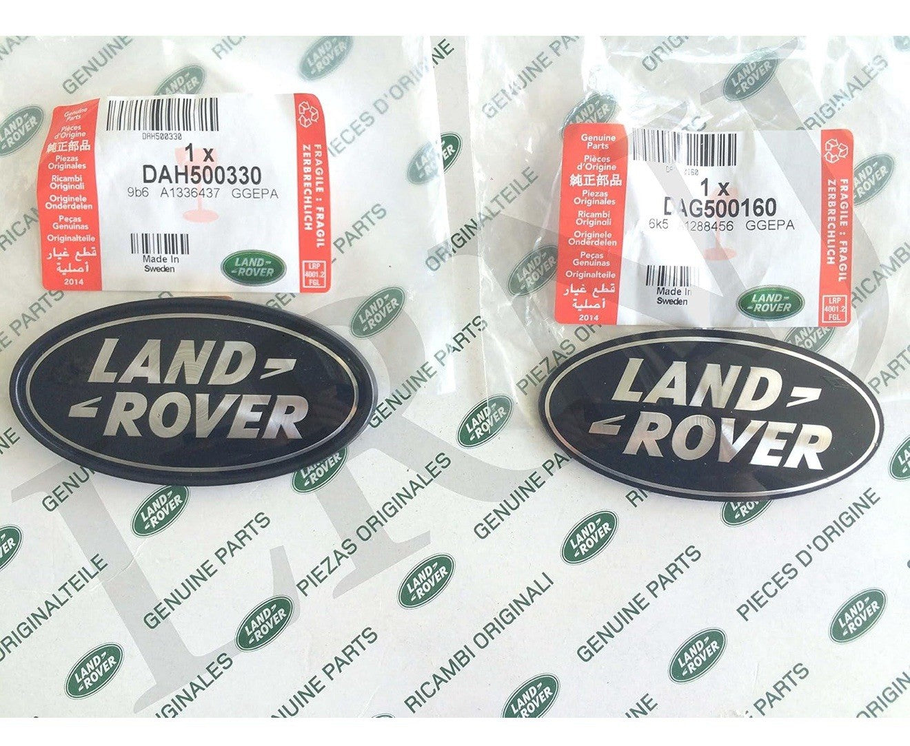 Genuine Land Rover Black Oval Front Grille Badge Emblem Range Rover Set of 21