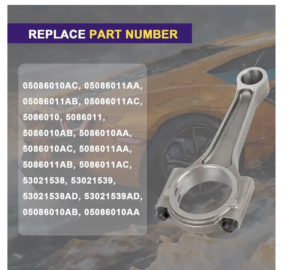 53021538AD Connecting Rods Set Compatible with 2003-2015 Chrysler Dodge Jeep TOP3