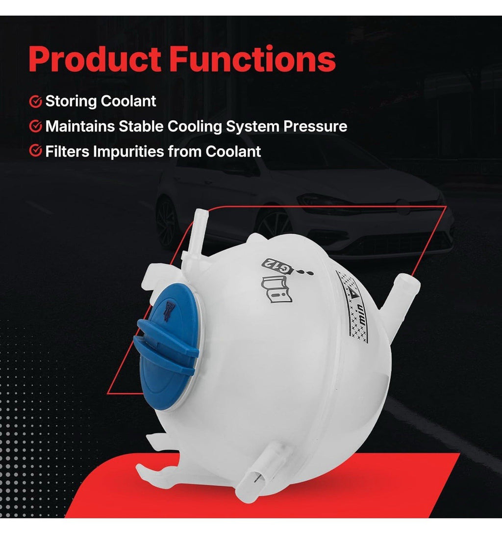 603-253 Engine Coolant Reservoir Expansion Tank with Cap for AUDI A3 Q3 TT 3