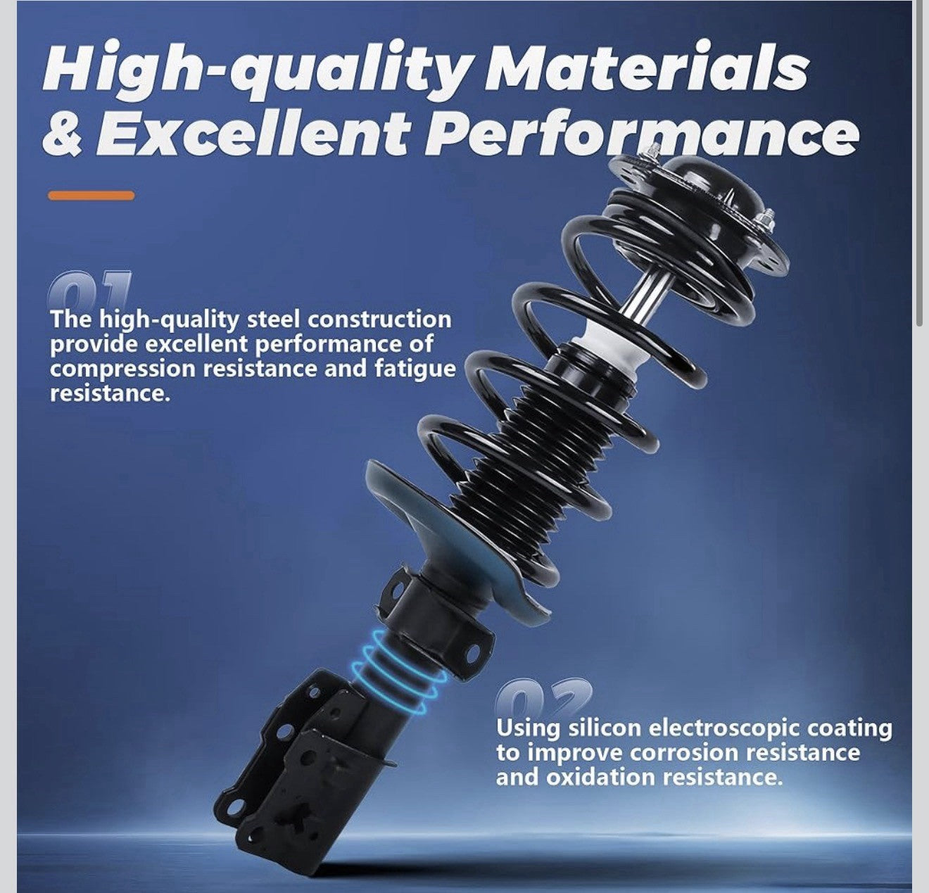 Front Complete Strut Assembly, for Chevrolet Impala 2006-20161