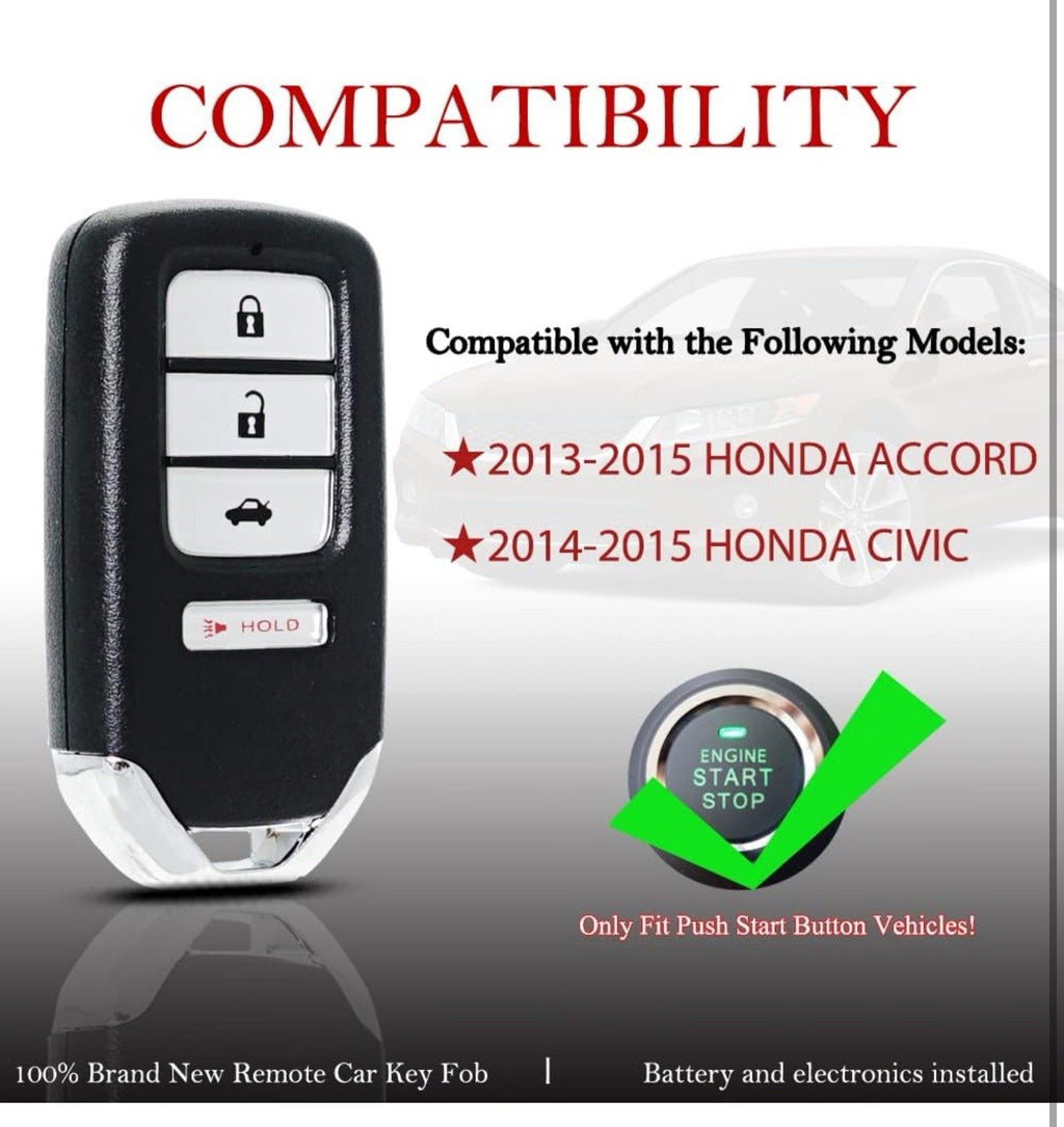 MechanMagic Key Fob Remote Replacement Fits for Honda Accord 2013-2... Fast Ship6