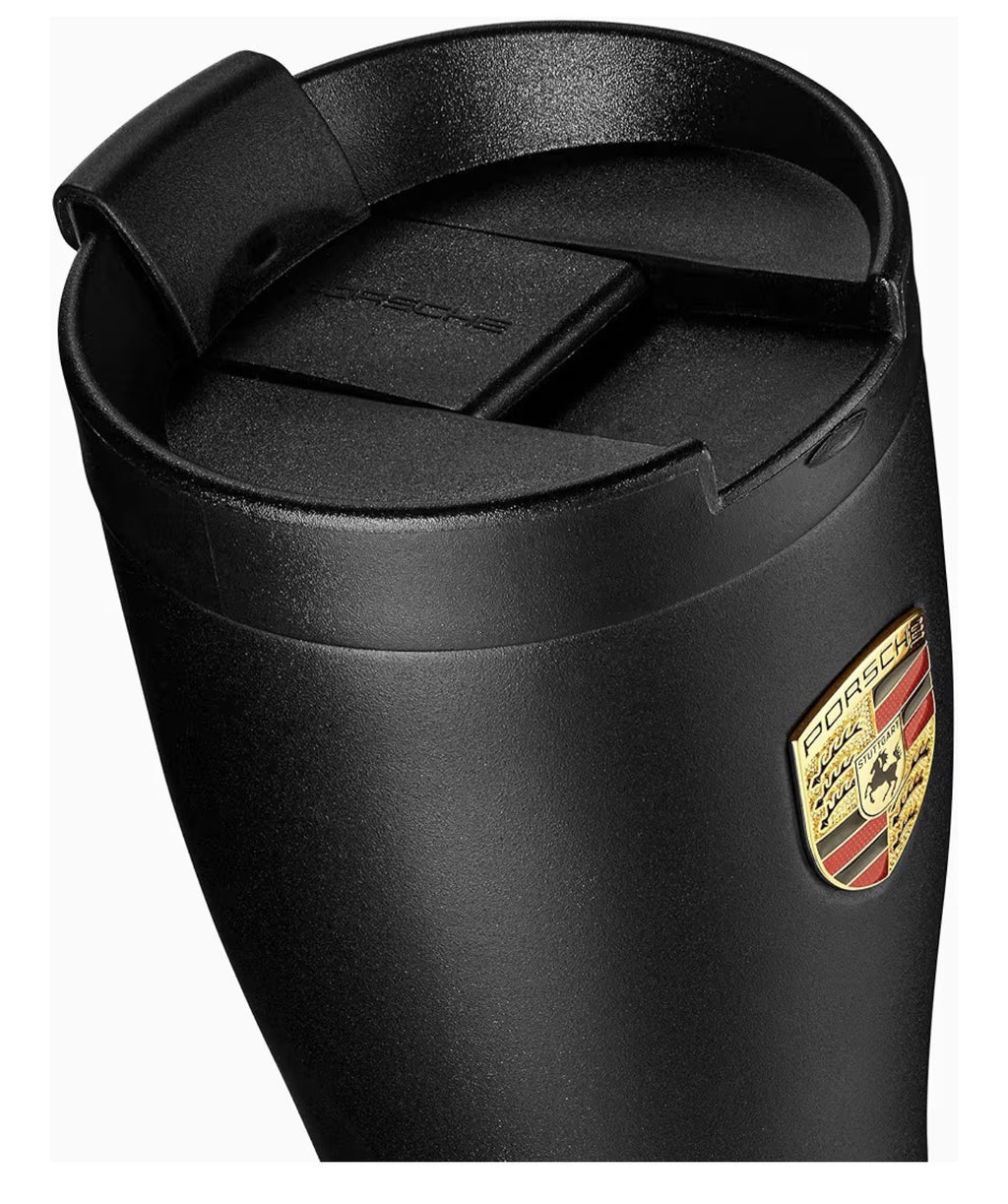 Porsche Matte Black Thermal Coffee Tumbler1