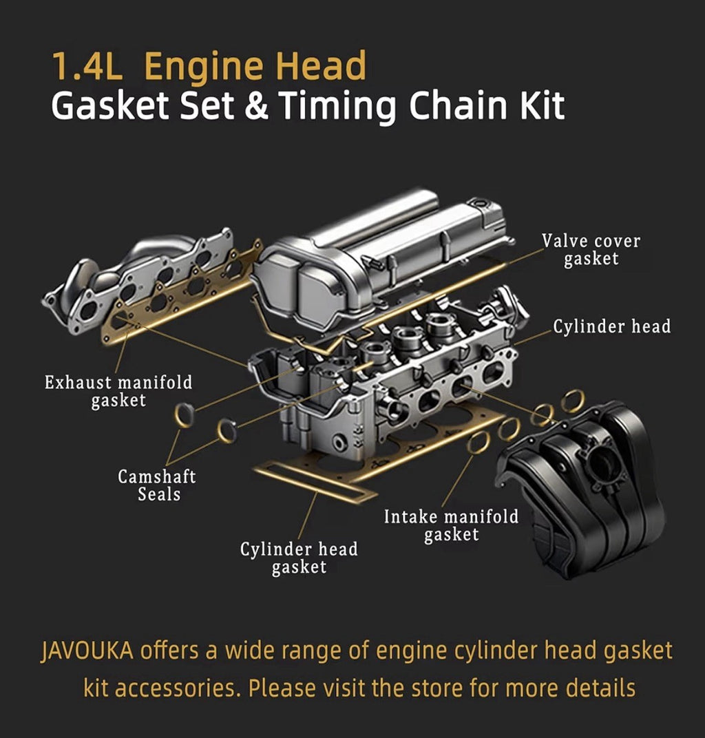 Full Cylinder Head Gasket Set w/ Head Bolt Kit Fit Chevy  Sonic Cruze 1.4L Turbo6