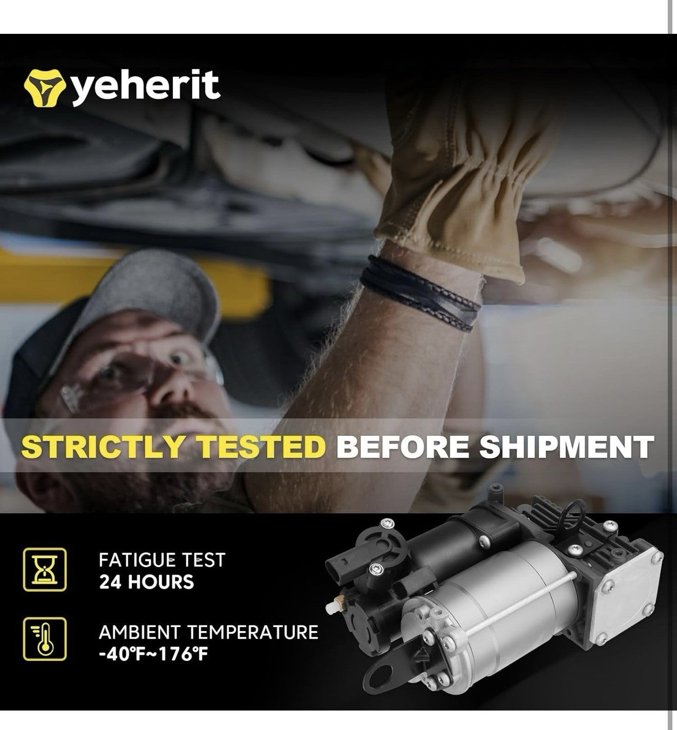 Air Suspension Compressor Compatible with Mercedes-Benz W212 W218 CLS400 GL-ML4