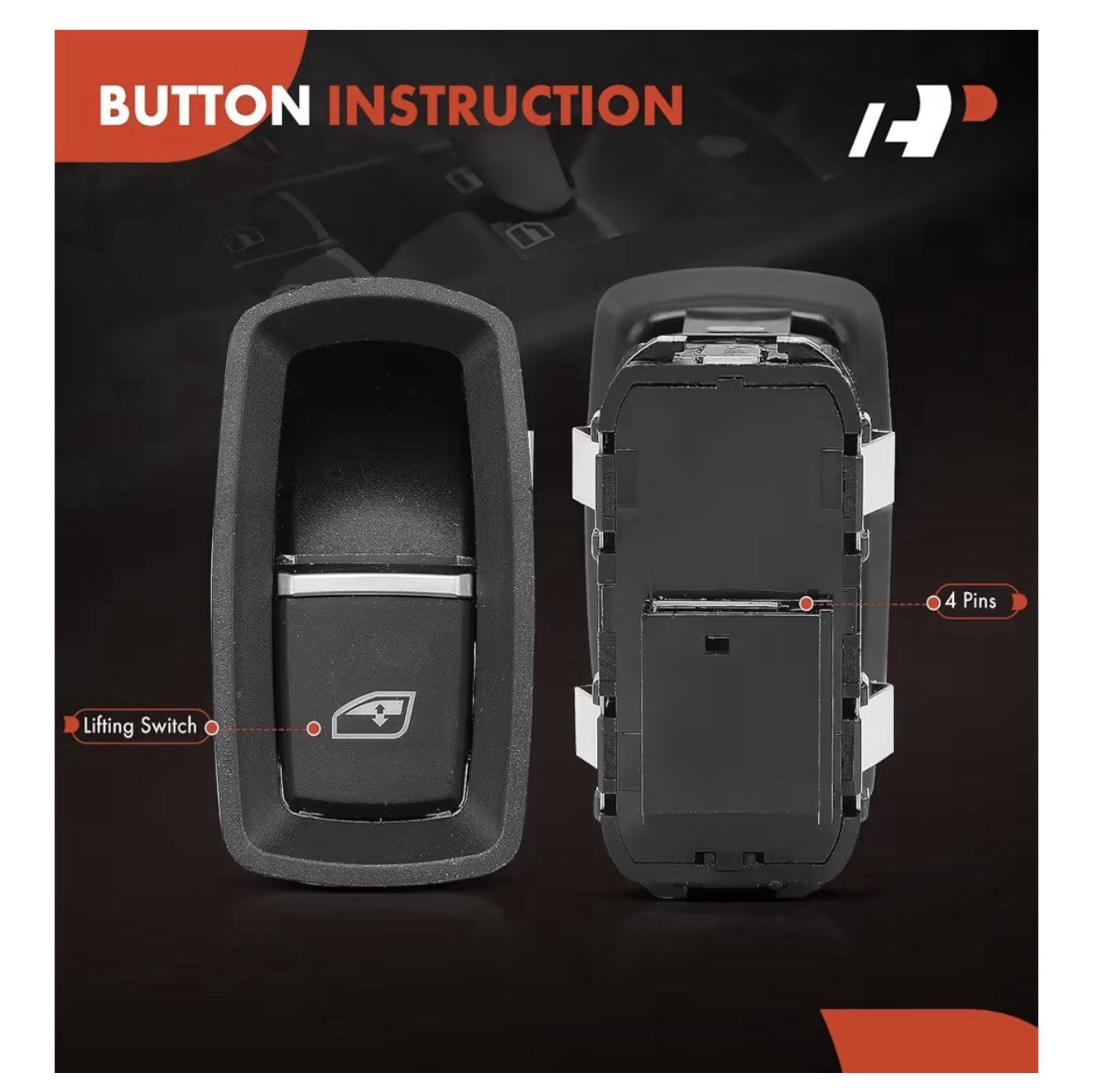  Power Window Switch Compatible with Porsche 911 2012 2013 2014 2016, Cayenne 3